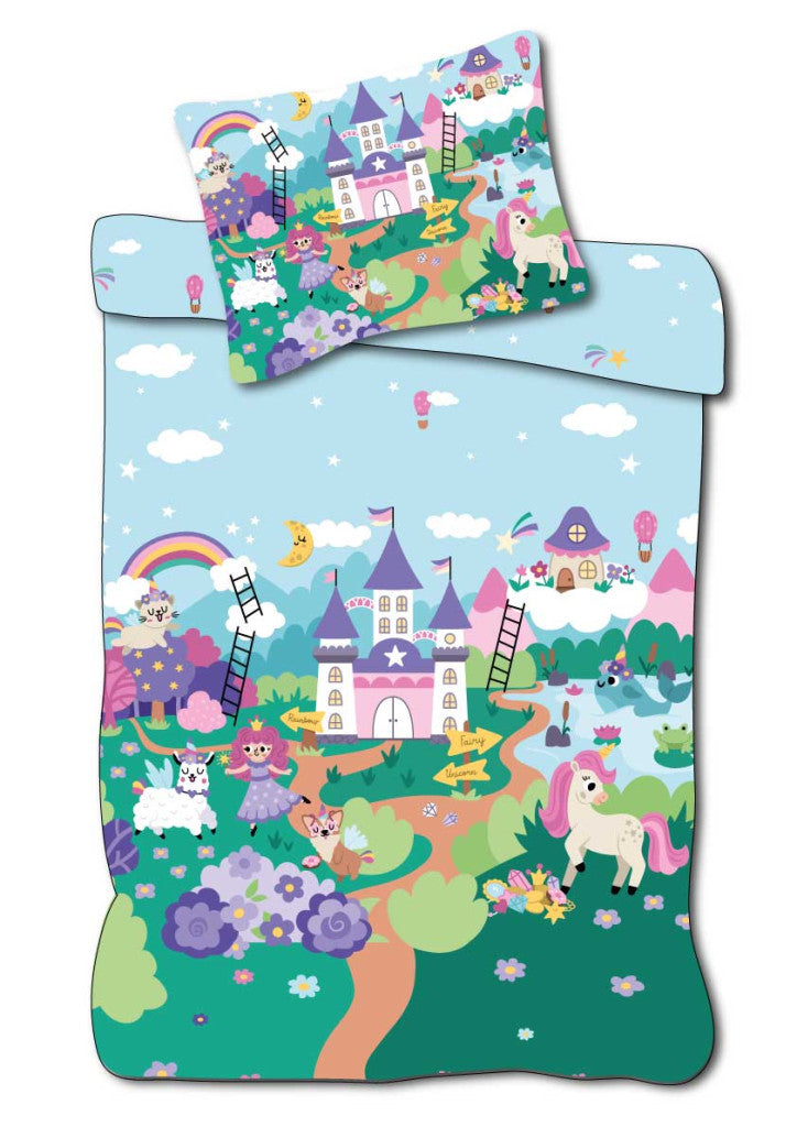 Komplet otroške posteljnine Unicorn Fairyland 100cm—135cm, 40cm—60cm