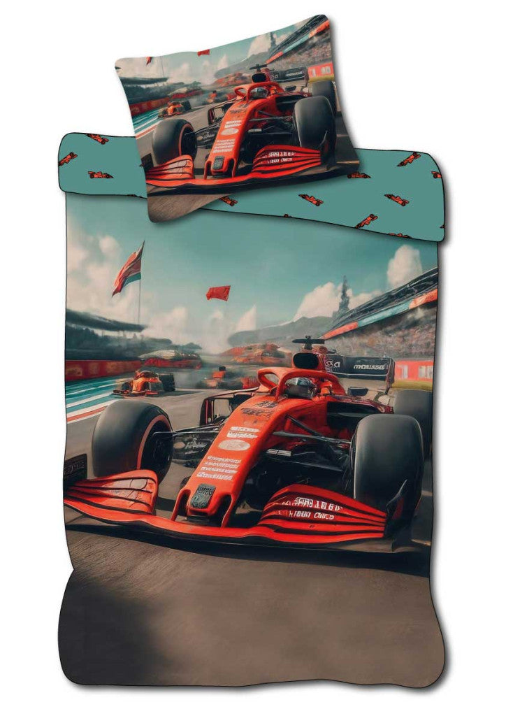 Otroška prevleka za odejo Vehicle Race Formula 1 100cm—135 cm, 40cm—60 cm