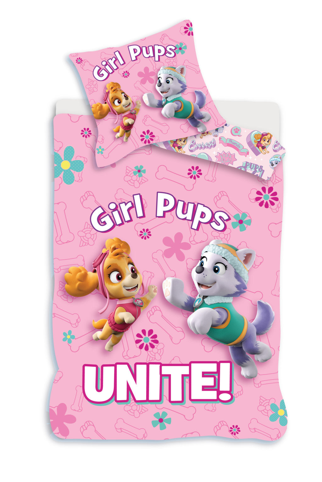 Komplet otroške posteljnine Paw Patrol Unite 100cm—140cm, 40cm—45 cm