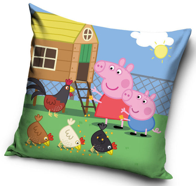 Žametna prevleka za vzglavnik Peppa Pig Feed 40x40 cm