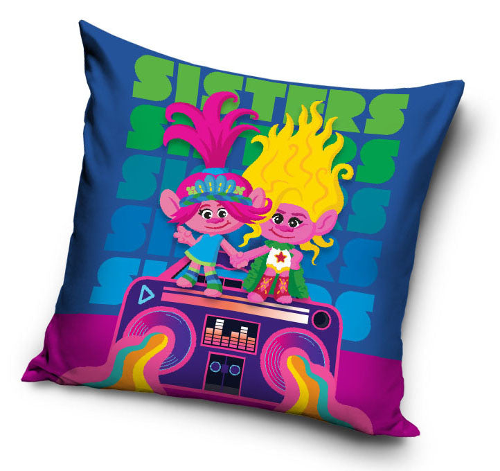 Prevleka za vzglavnik Trolls Prime Music 40x40 cm žamet