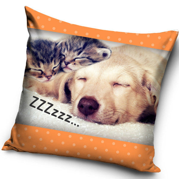 Prevleka za vzglavnik Cat ZZZ Dog