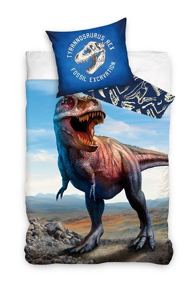 Komplet posteljnine Dinosaur Excavation 140cm—200 cm, 70cm—90 cm