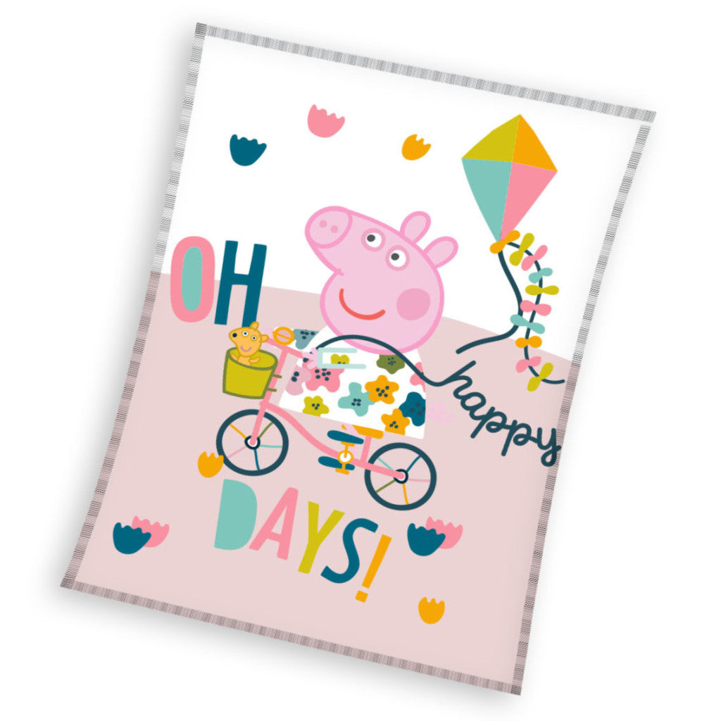Odeja Pujsa Peppa Happy days
