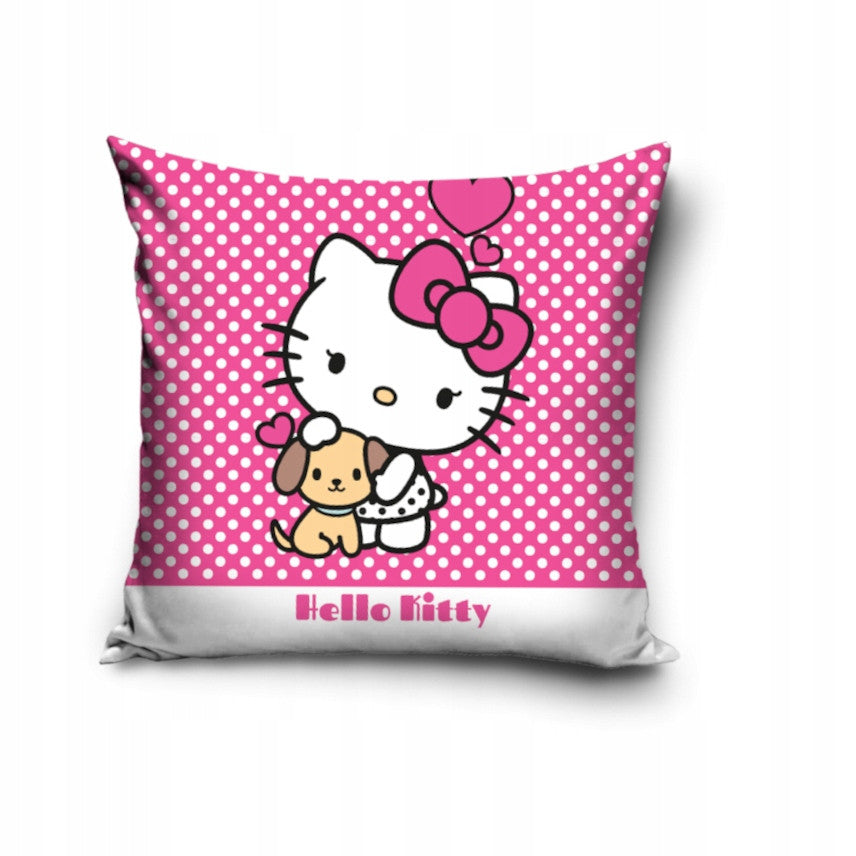 Prevleka za vzglavnik Hello Kitty Puppy roza