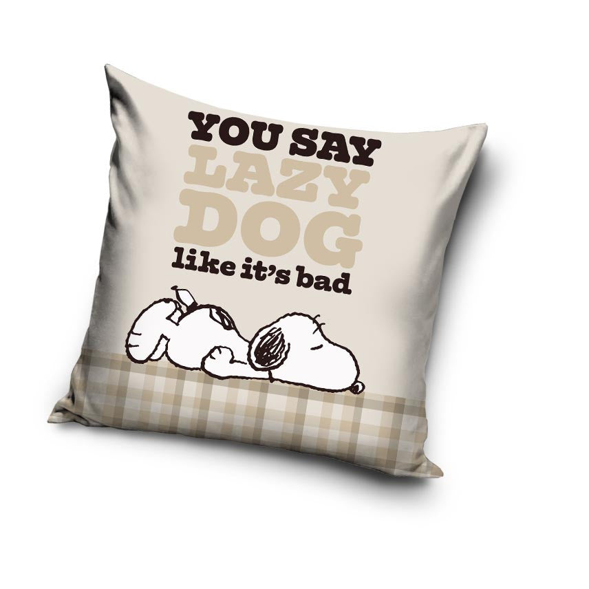 Prevleka za vzglavnik Snoopy Lazy Dog 40x40 cm