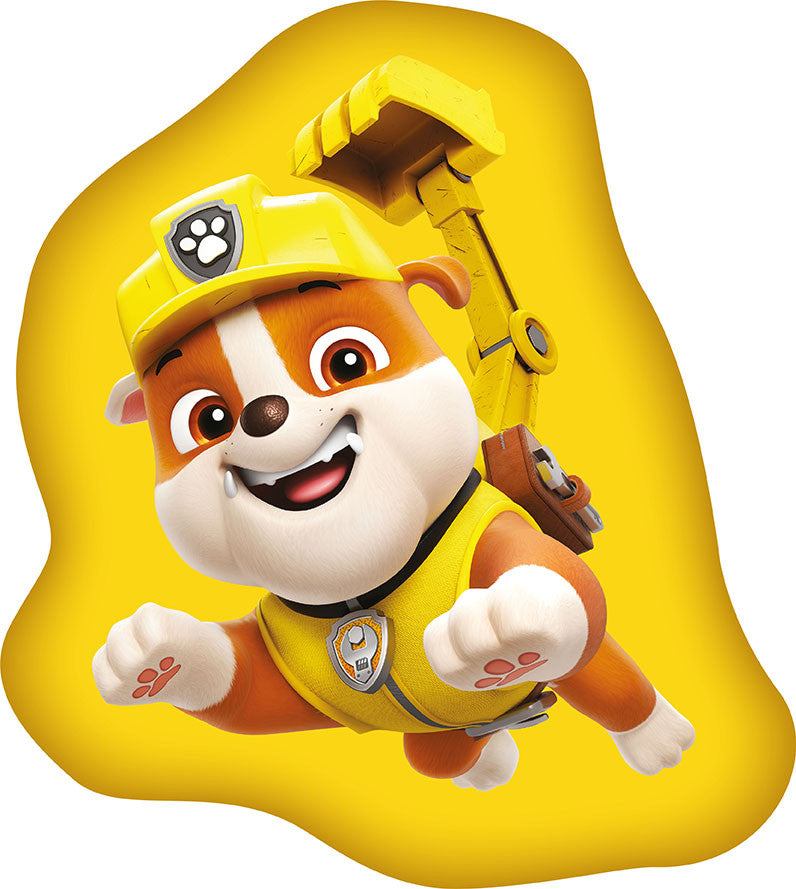 Okrasna blazina Paw Patrol Rubble rumena