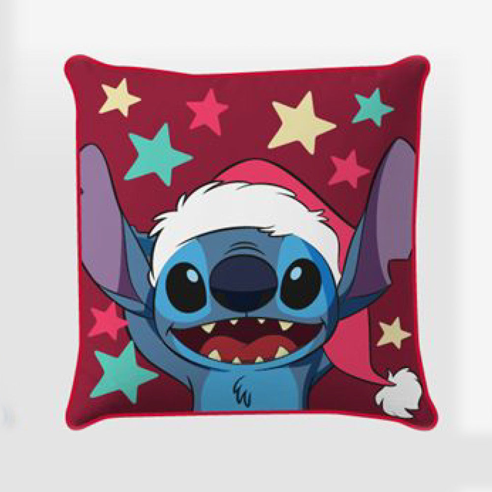 Božična prevleka za vzglavnik Disney Lilo and Stitch Star 40x40 cm Velvet