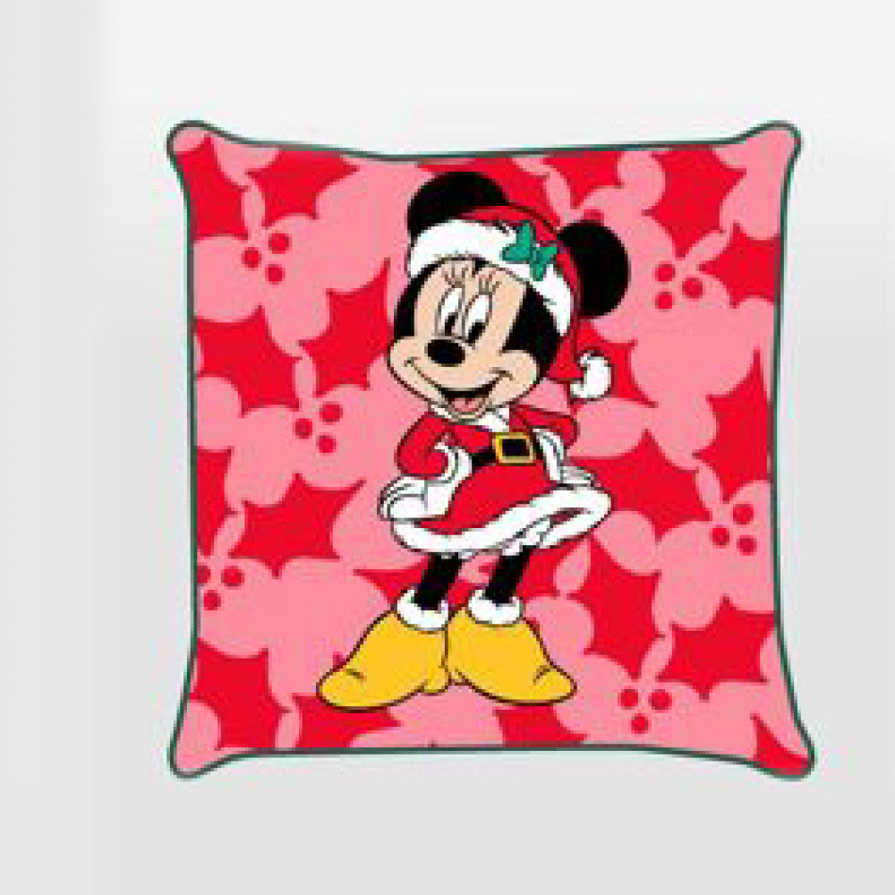 Disney Minnie Holly Christmas okrasna prevleka za vzglavnik 40x40 cm Velvet