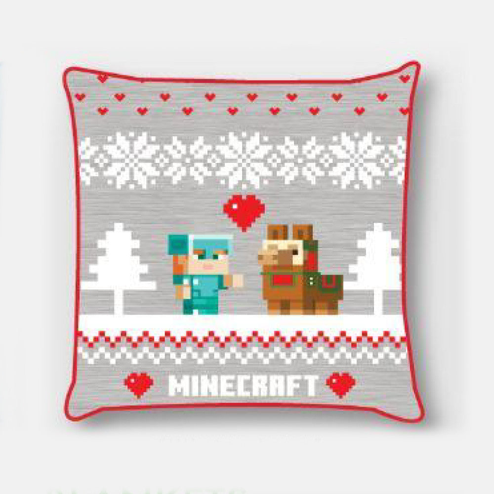 Minecraft Holiday Christmas okrasna prevleka za vzglavnik 40x40 cm Velvet