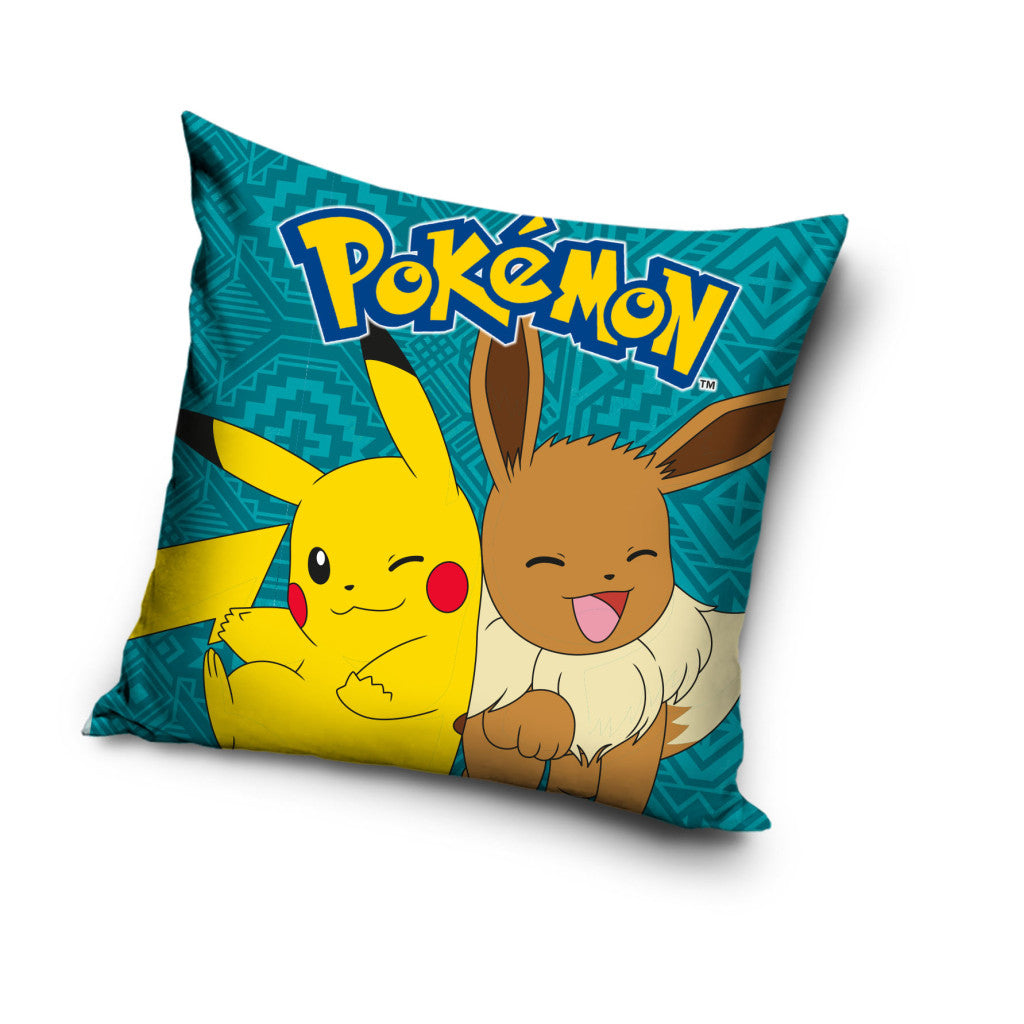 Pokémon Eevee žametna okrasna prevleka za vzglavnik 40x40 cm