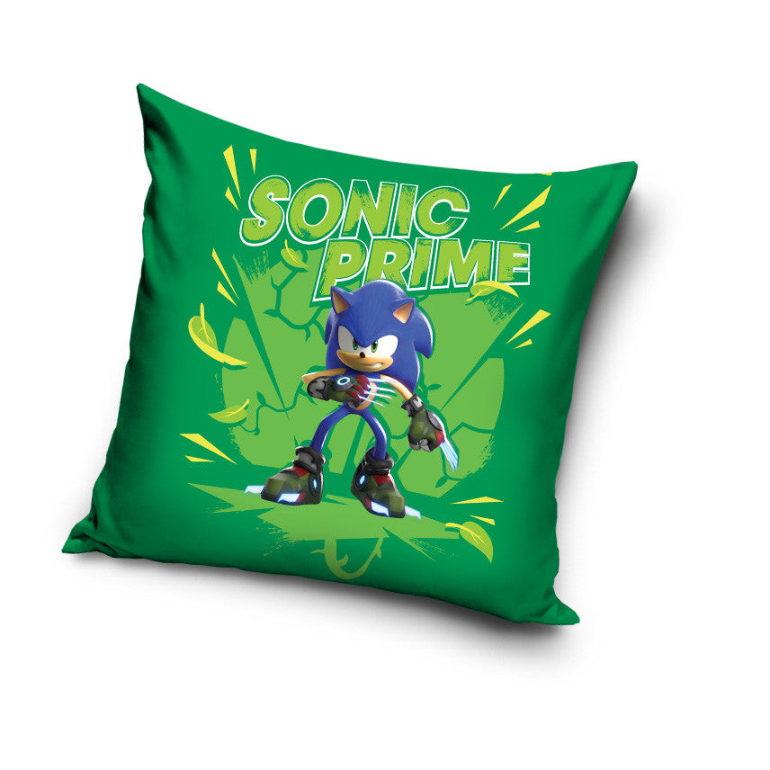 Zelena prevleka za vzglavnik Sonic the Hedgehog 40x40 cm Velur