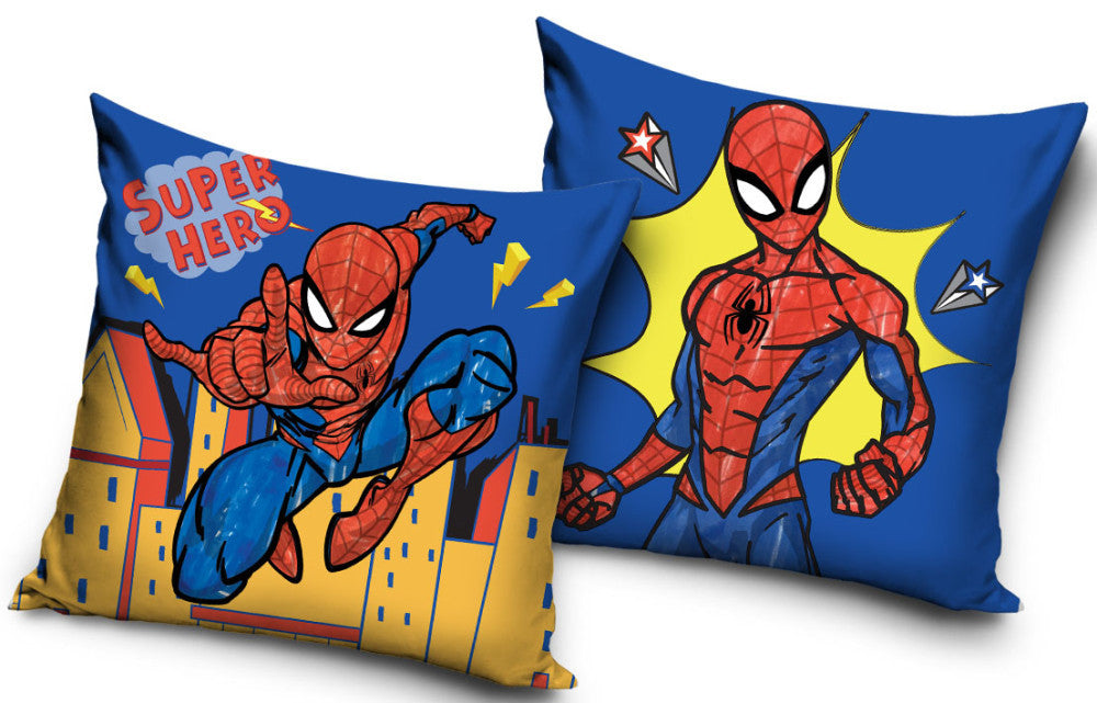 Velur prevleka za vzglavnik Spiderman Super Hero 40x40 cm