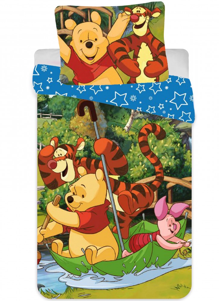 Otroška posteljnina Disney Winnie the Pooh Rafting 90cm—140 cm, 40cm—55 cm