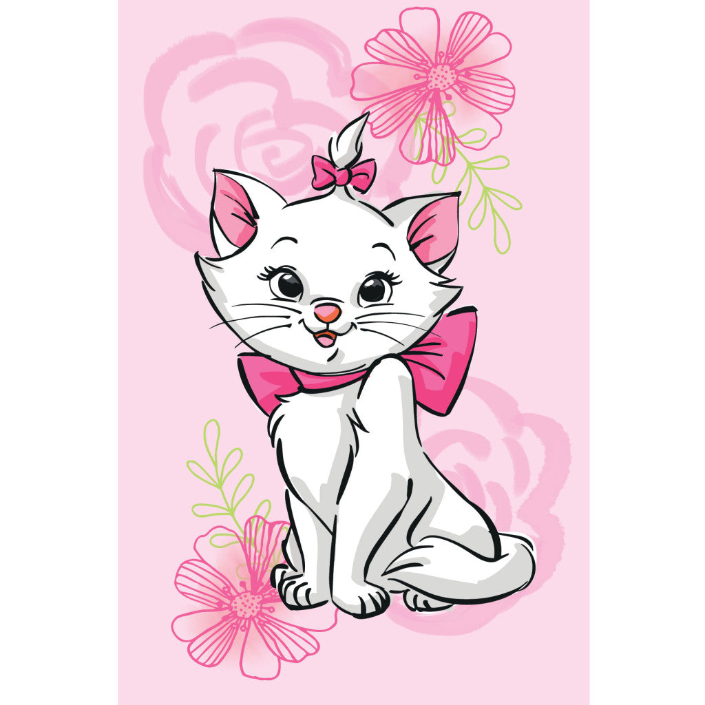 Odeja Disney Marie Pink Flower