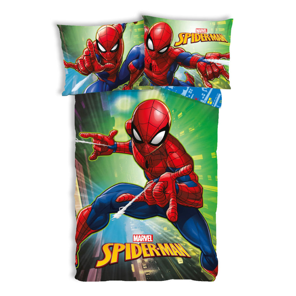 Prevleka za otroško posteljnino Spiderman City Lights 100cm—135 cm, 40cm—60 cm