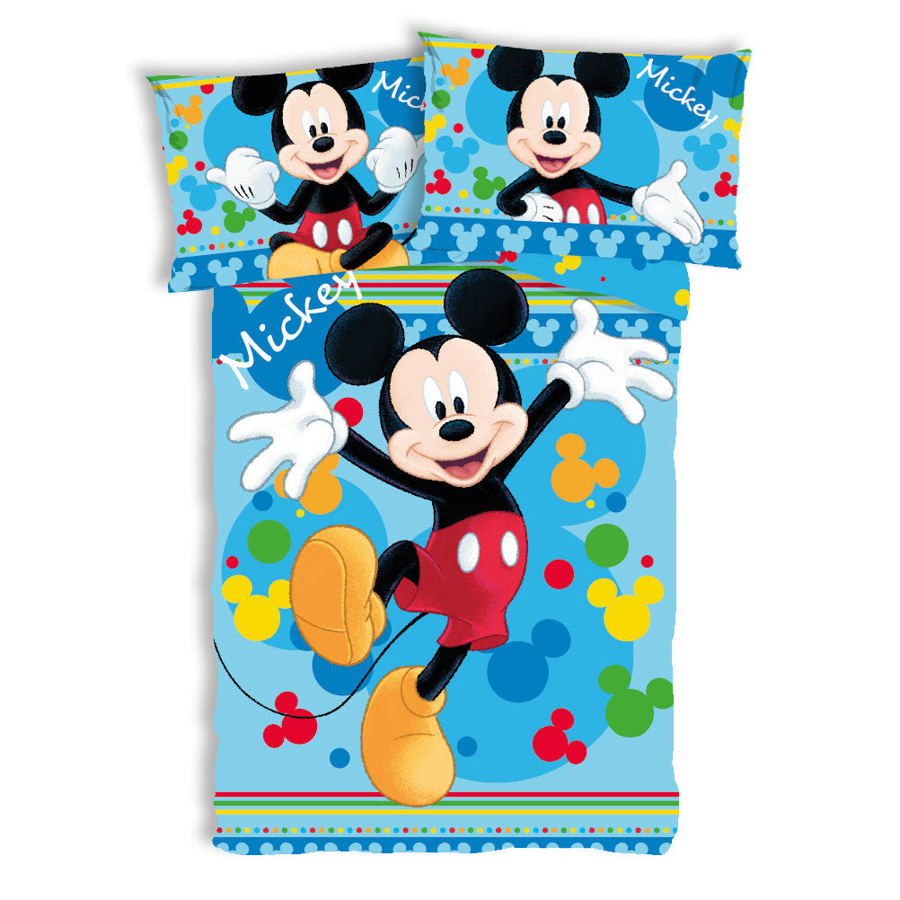Disney Mickey Joyful otroška posteljnina 100cm—135 cm, 40cm—60 cm