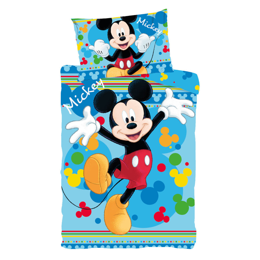 Disney Mickey Joyful otroška posteljnina 100cm—135 cm, 40cm—60 cm