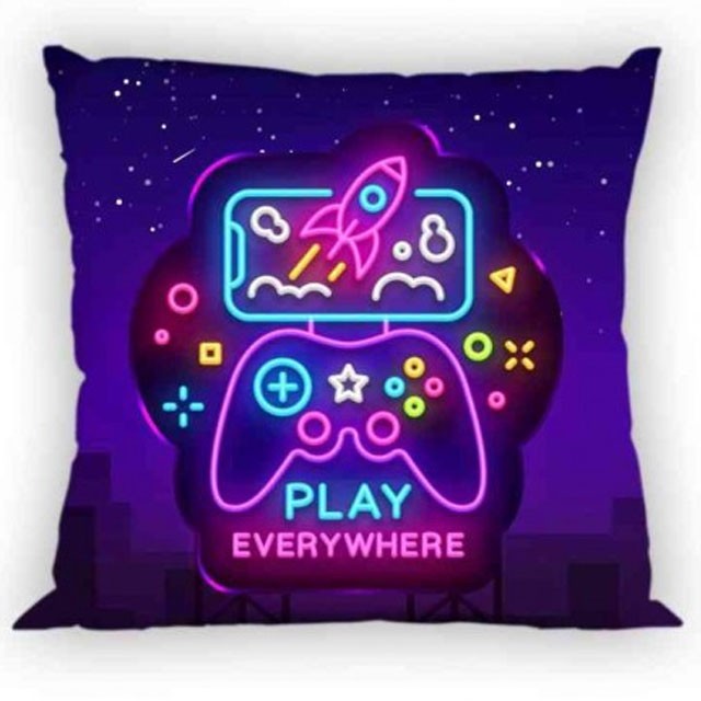 Gamer Neon prevleka za vzglavnik 40x40 cm