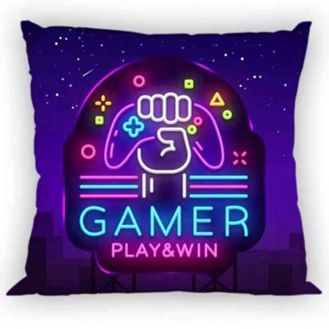 Gamer Neon prevleka za vzglavnik 40x40 cm