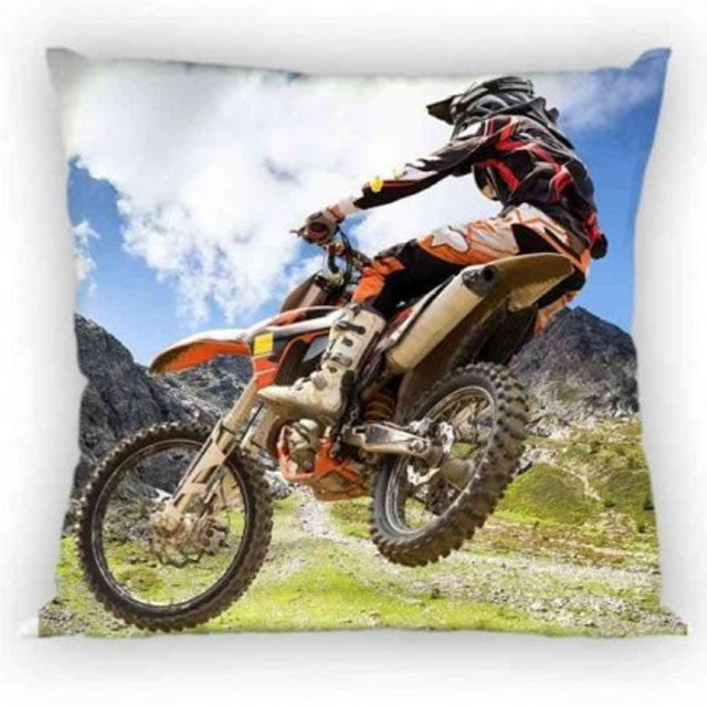 Prevleka za vzglavnik Motorbike Motocross Mud 40x40 cm