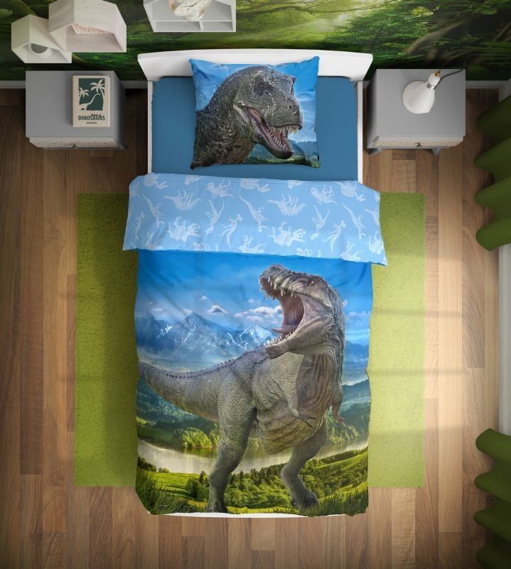 Otroška posteljnina Dinozaver T-Rex
