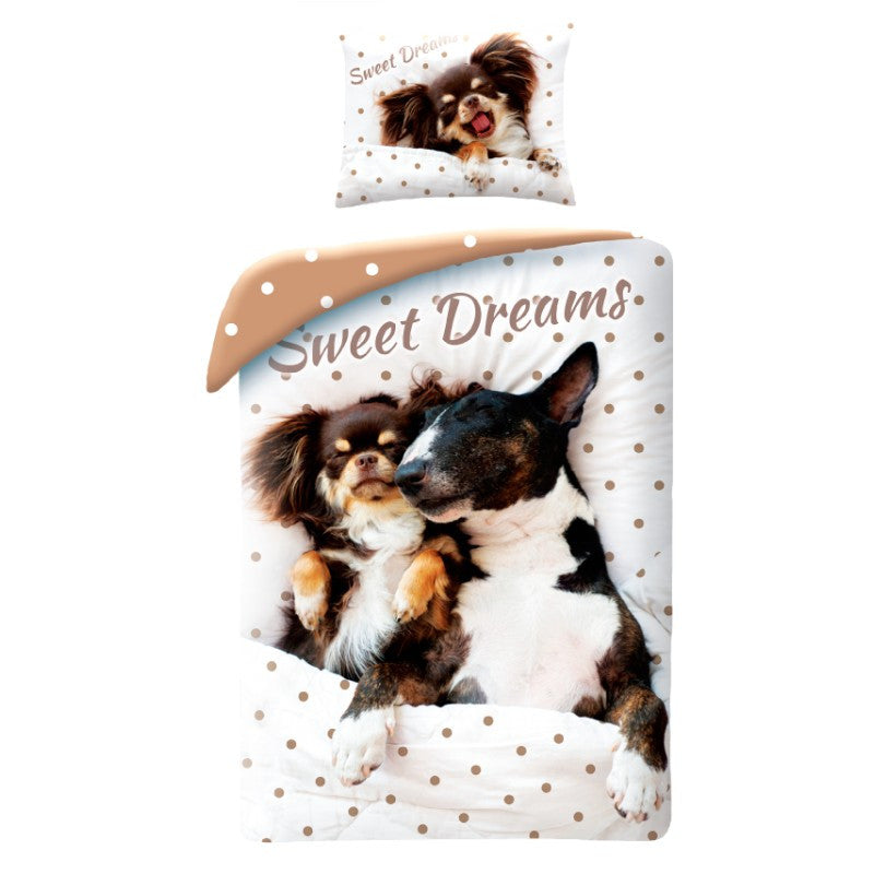 Komplet pasje posteljnine Animals Sweet Dreams 140cm—200cm, 70cm—90 cm