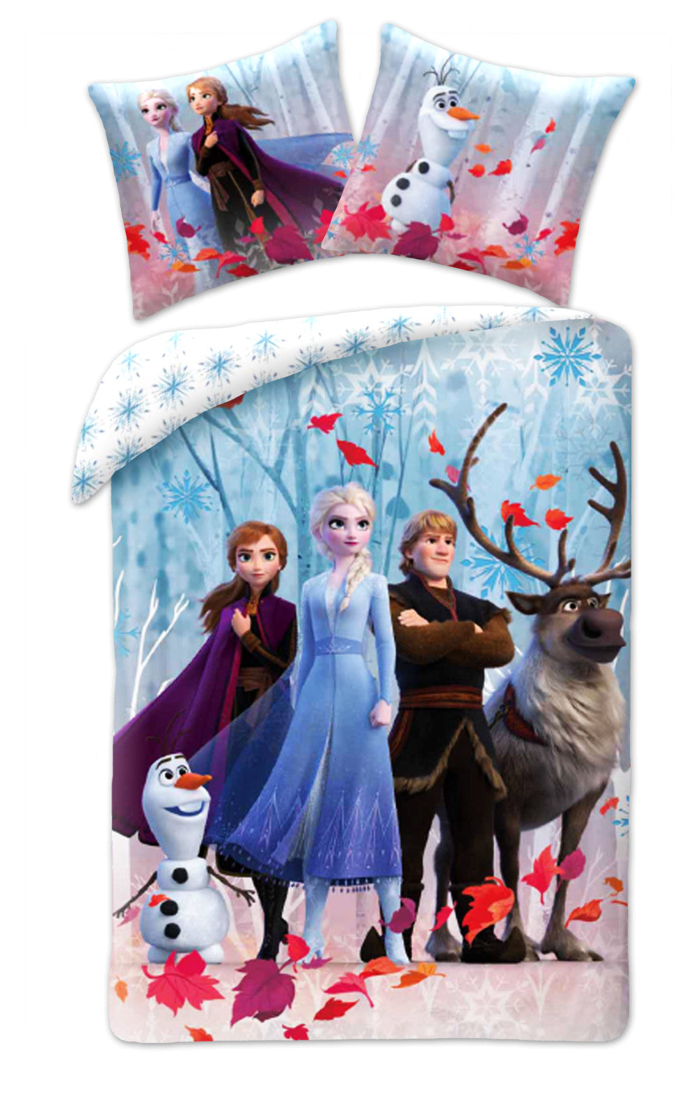 Komplet posteljnine Disney Frozen Leaf 140cm—200cm, 70cm—90 cm