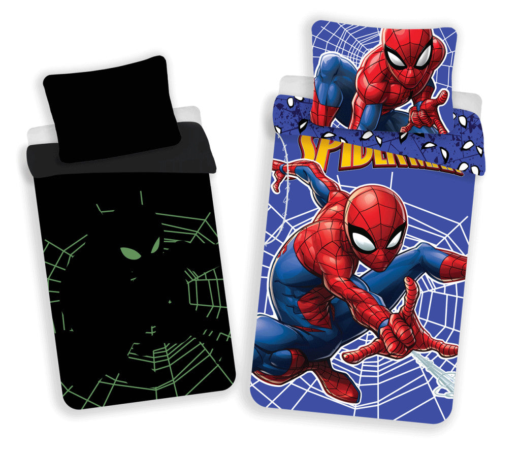 Otroška posteljnina Glow in the dark Spiderman