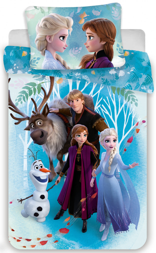 Komplet posteljnine Disney Frozen Whispering Wind 140cm—200cm, 70cm—90 cm