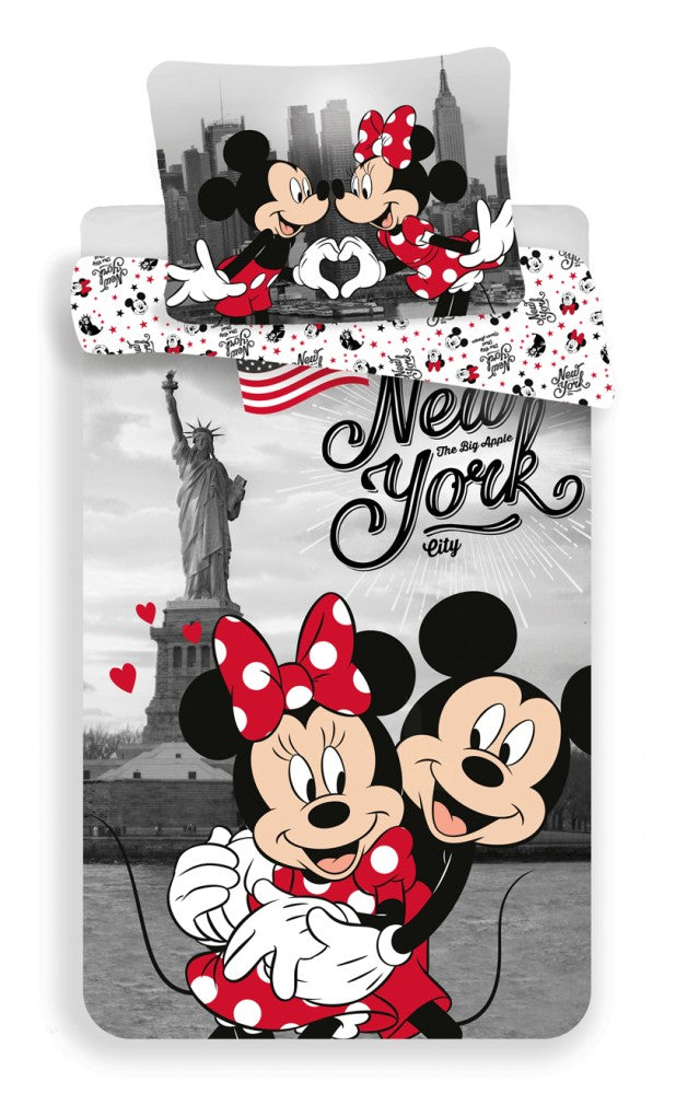 Otroška posteljnina Disney Mickey Minnie New York