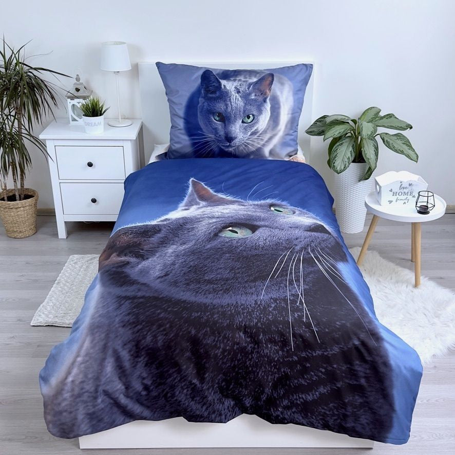Otroška posteljnina Cat Dark
