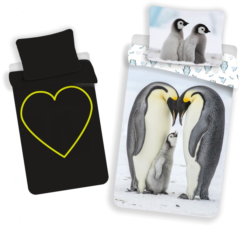 Otroška posteljnina Glow in the dark Animals Penguin