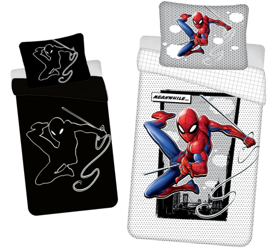 Otroška posteljnina Glow in the dark Spiderman Meanwhile