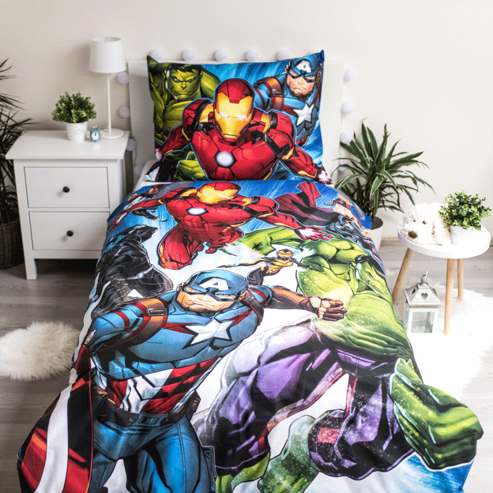 Komplet posteljnine Avengers Brands 140cm—200cm, 70cm—90 cm