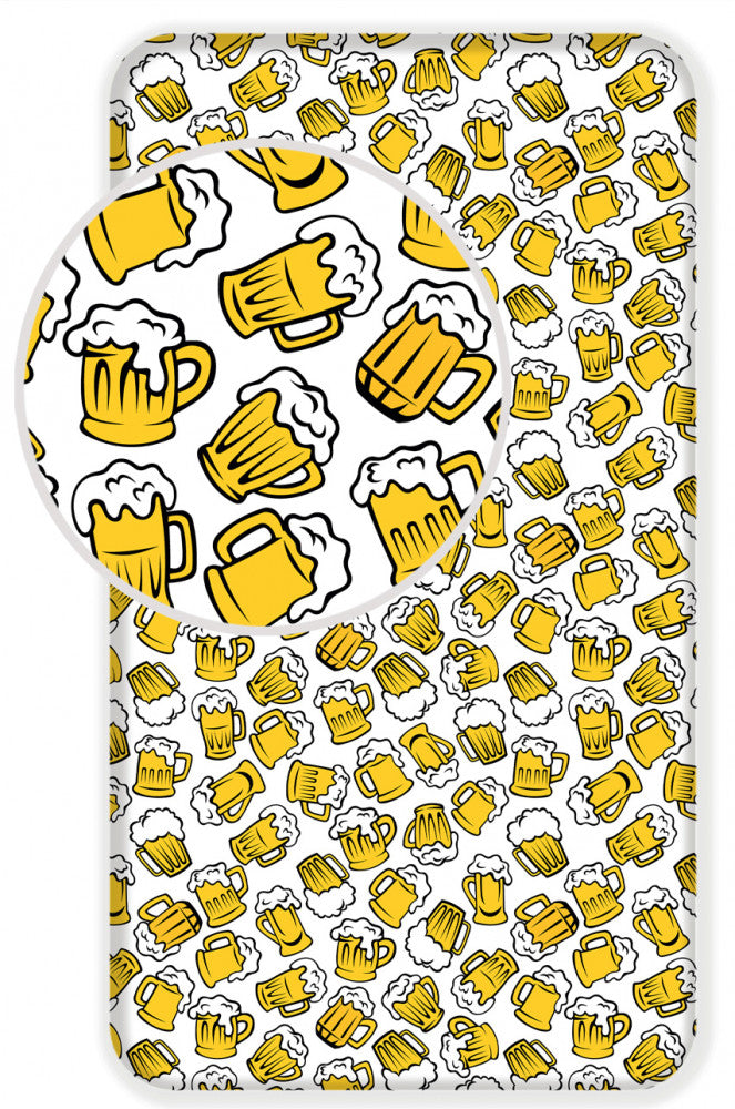 Beer Beer, napenjalna rjuha 90x200 cm