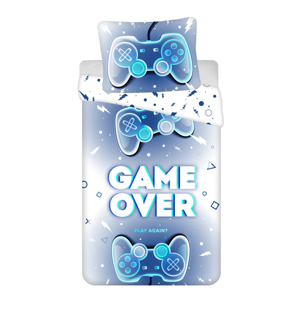 Komplet posteljnine Gamer Game Over 140cm—200cm, 70cm—90 cm