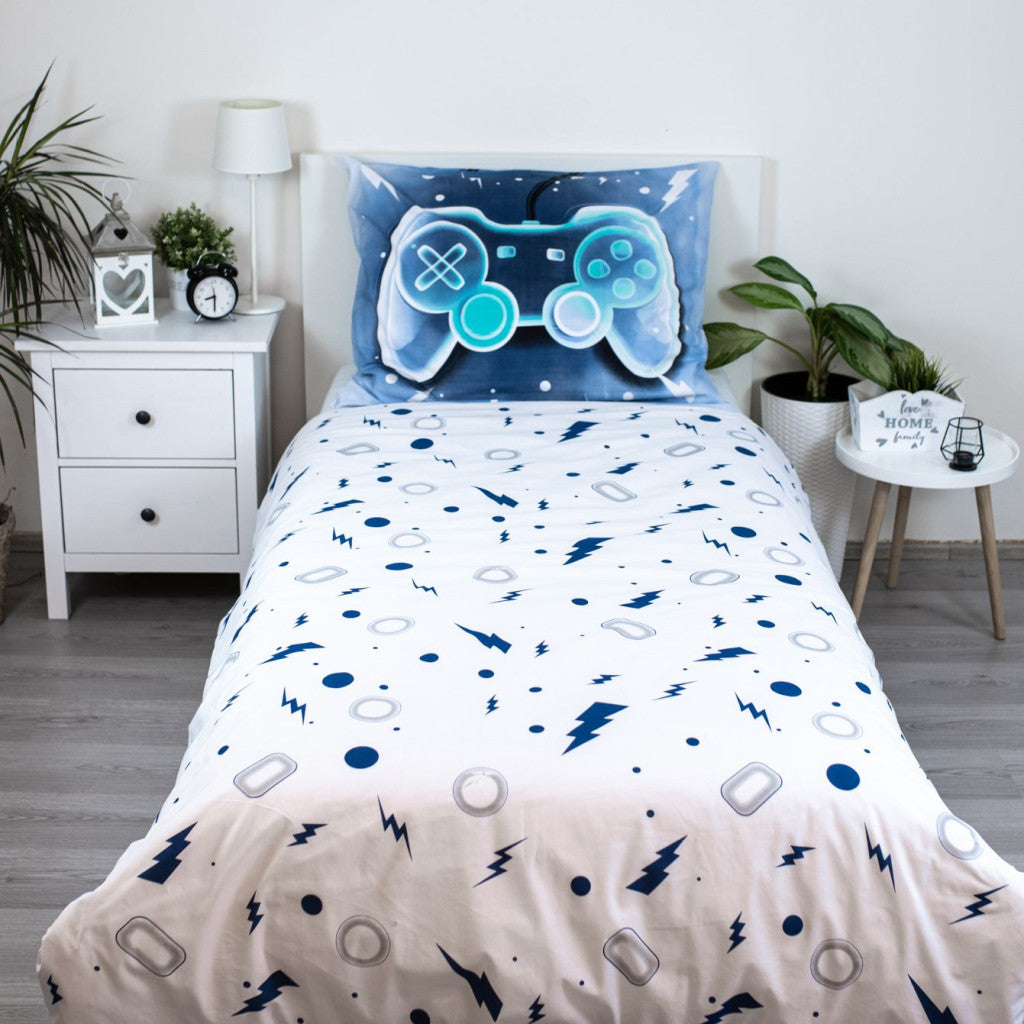 Komplet posteljnine Gamer Game Over 140cm—200cm, 70cm—90 cm