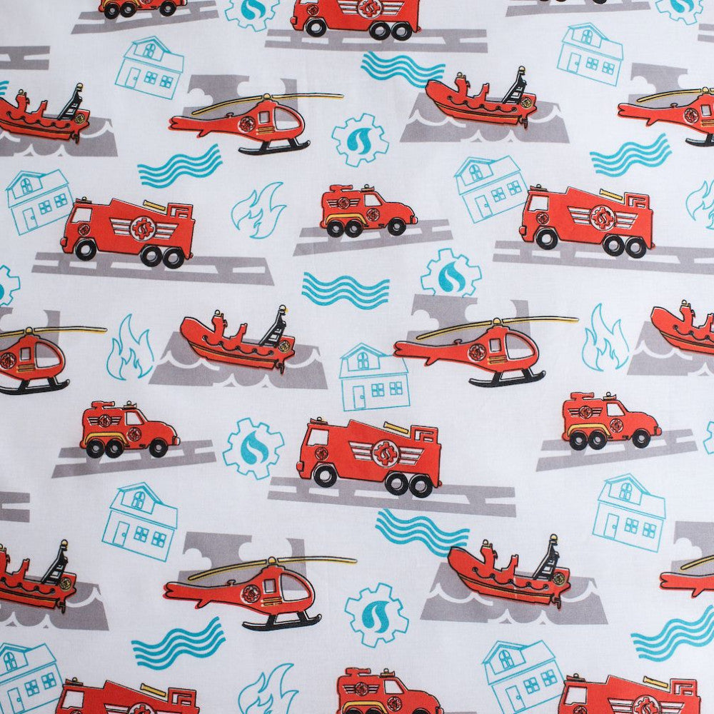 Otroška posteljnina Fireman Sam Team