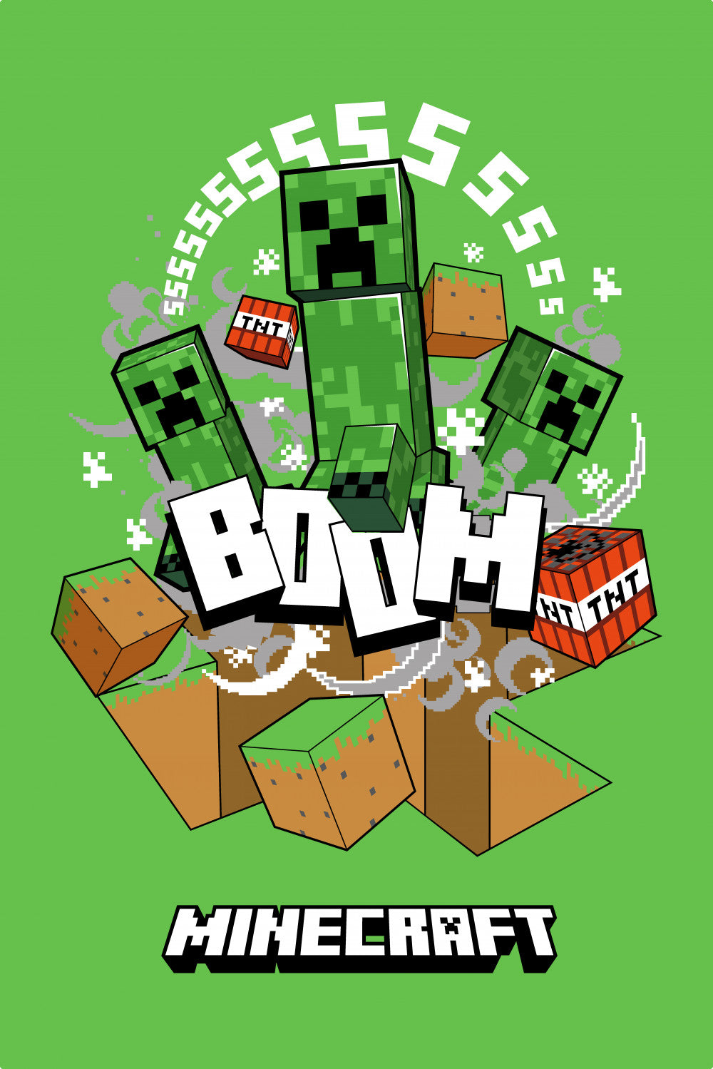 Odeja Minecraft Boom Creeper