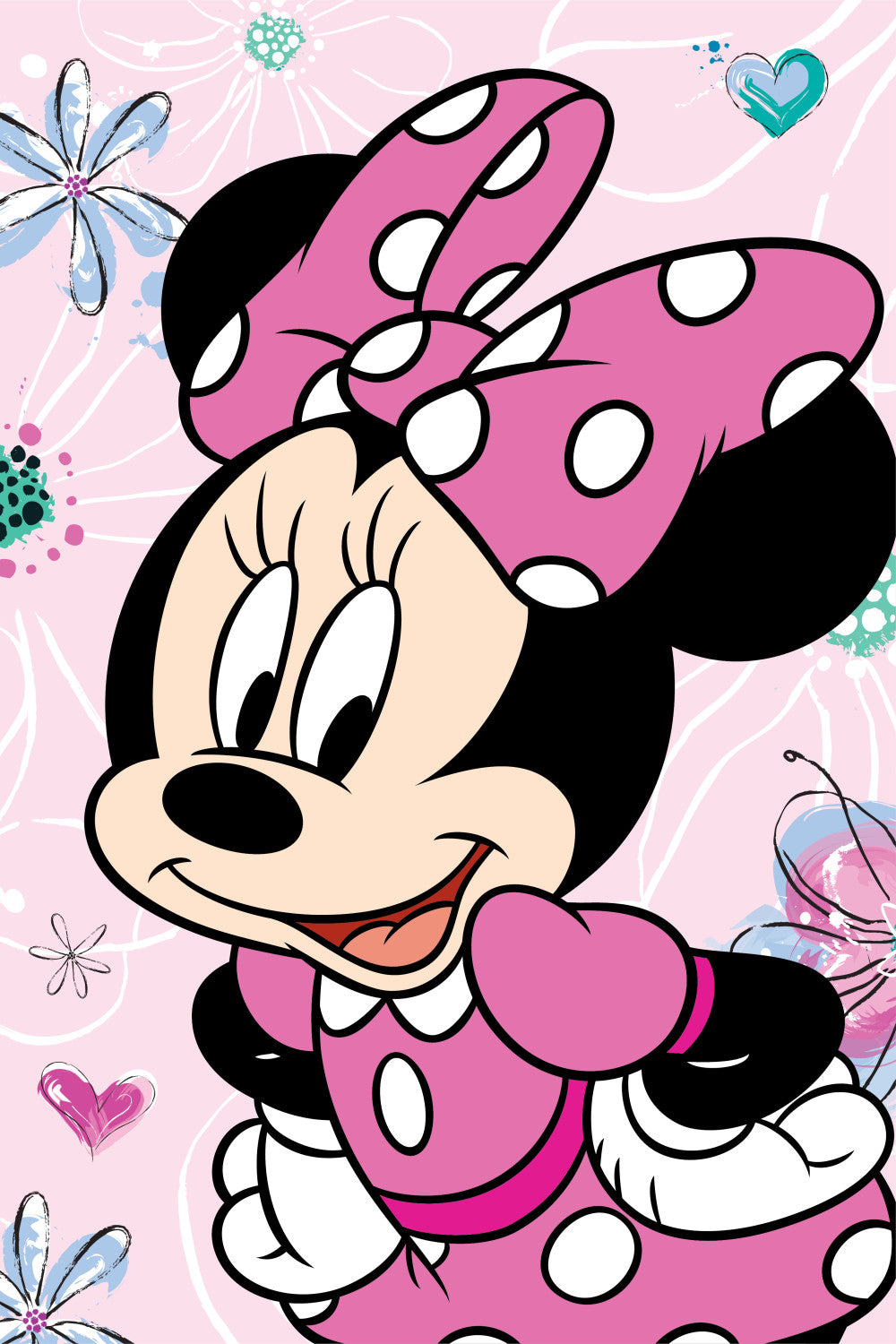 Odeja Disney Minnie Flowers