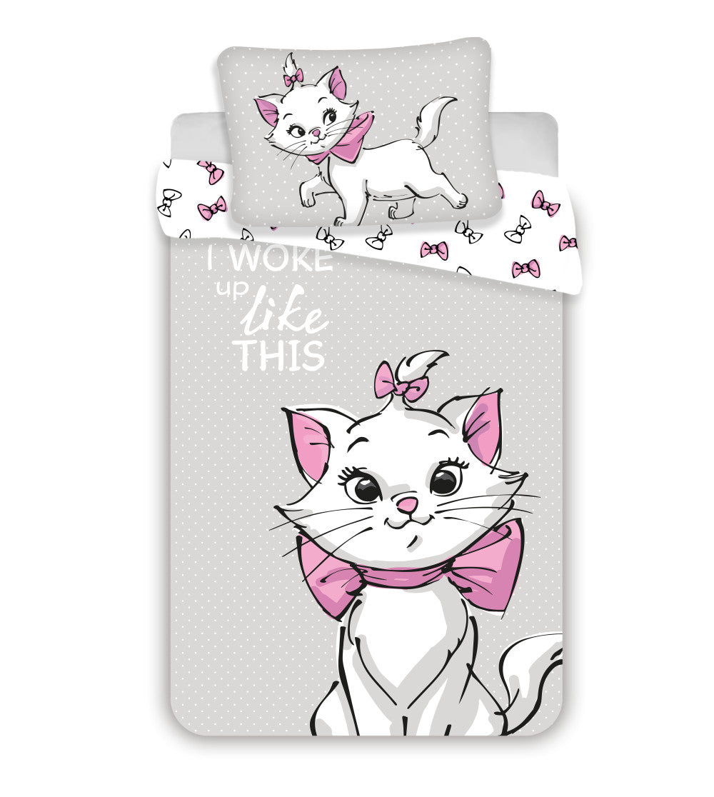 Komplet otroške posteljnine Disney Marie Grey 100cm—135 cm, 40cm—60 cm