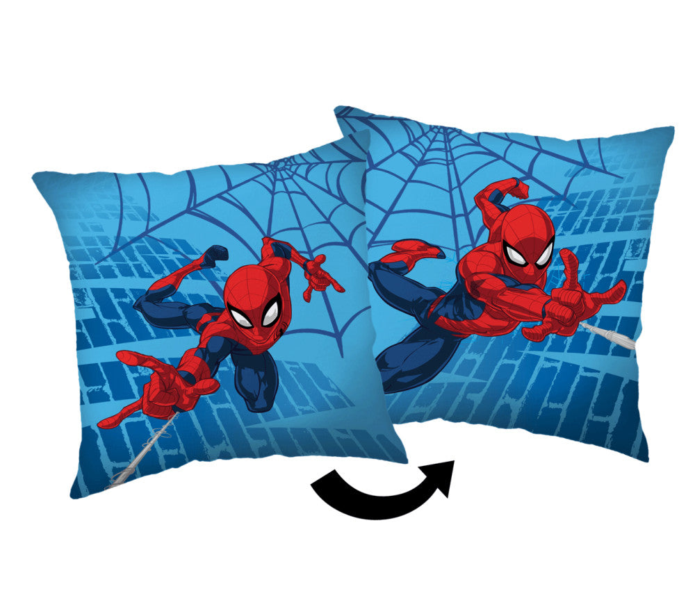 Žametna prevleka za vzglavnik Spiderman Blue 40x40 cm