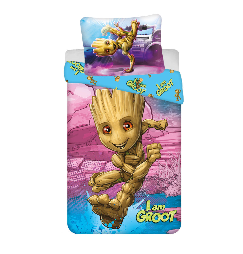Guardians of the Galaxy I am Groot Set posteljnine I am Groot 140x200cm, 70x90 cm