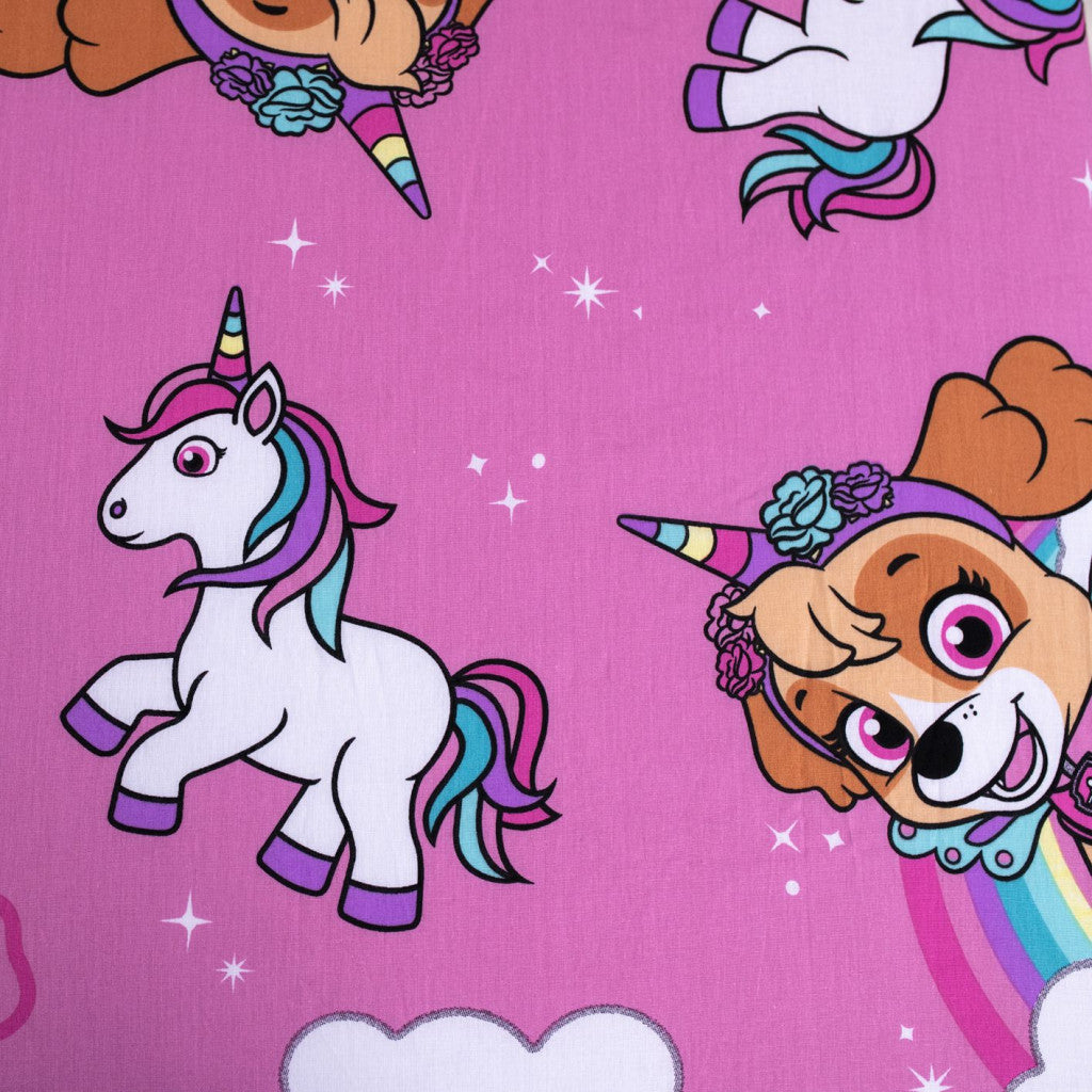 Napenjalna rjuha Paw Patrol Unicorn Dreams 90x200 cm