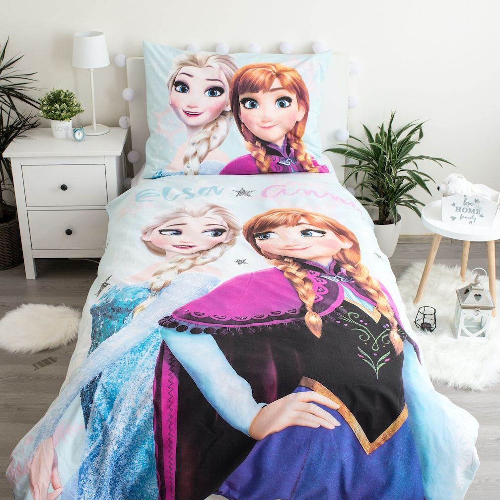Komplet posteljnine Disney Frozen Light Blue 140cm—200cm, 70cm—90 cm