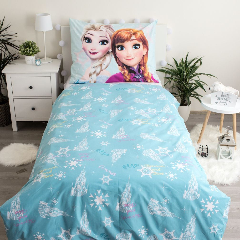 Komplet posteljnine Disney Frozen Light Blue 140cm—200cm, 70cm—90 cm
