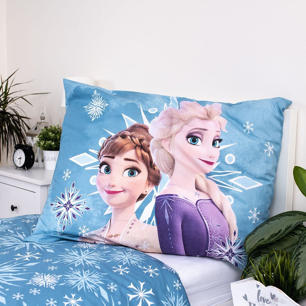 Disney Frozen White Snowflake otroška posteljnina 100cm—135 cm, 40cm—60 cm