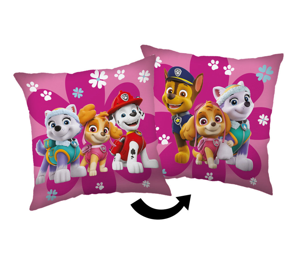 Prevleka za vzglavnik Paw Patrol Flowers 40x40 cm