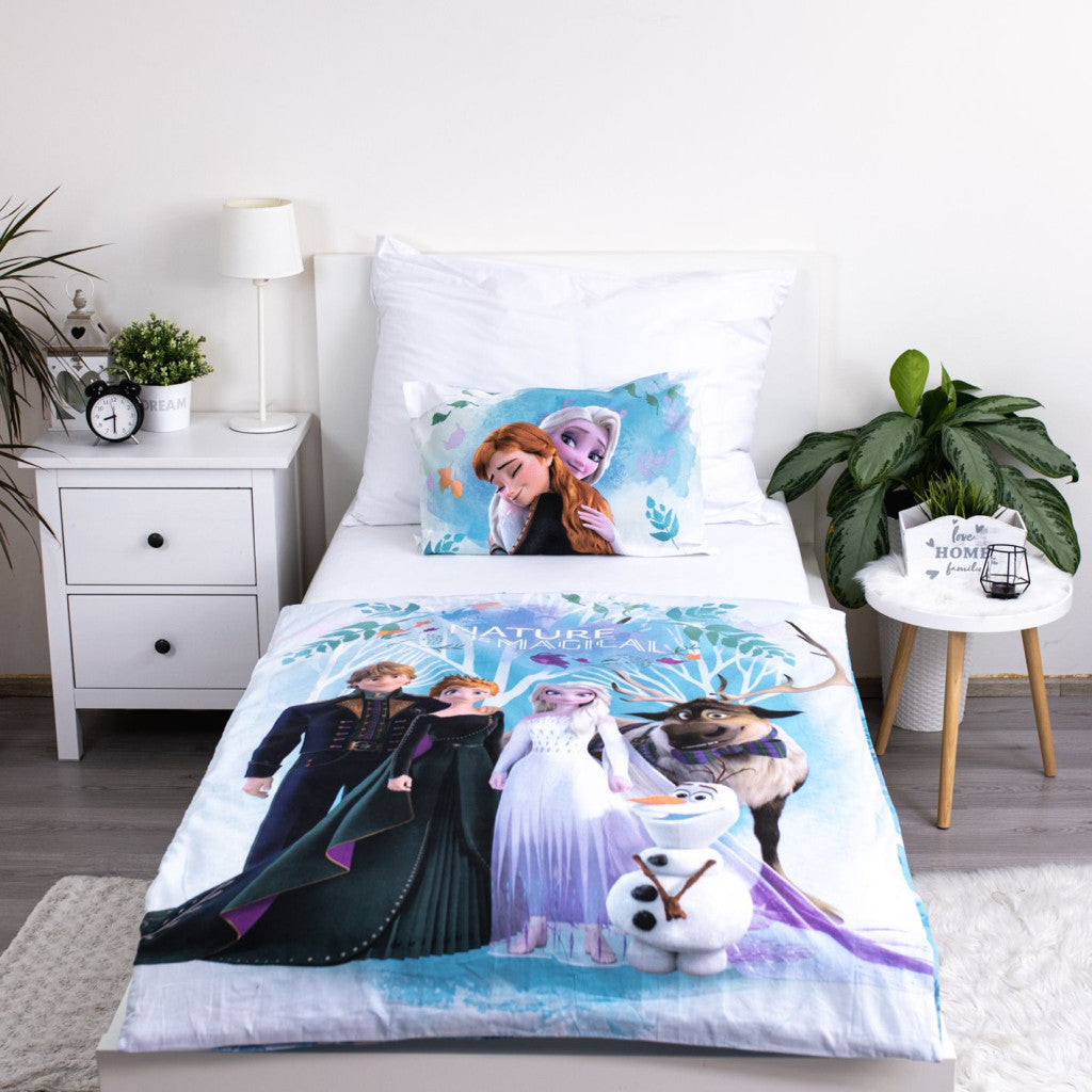 Disney Frozen Nature is Magical otroška posteljnina 100cm—135 cm, 40cm—60 cm